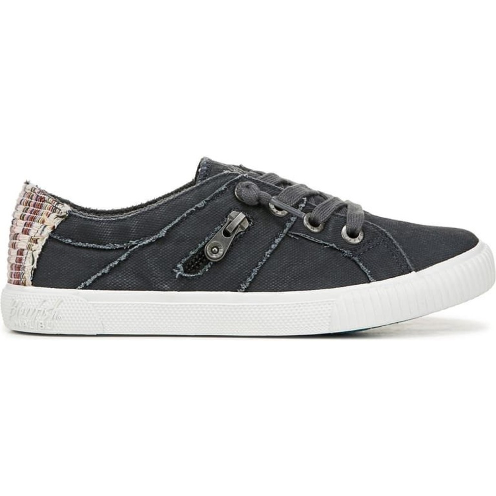 Blowfish Malibu Fruit Women Sz 7.5 Desert Iron Canvas Gray Vegan Slip On Sneaker - Picture 5 of 12
